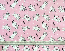 Charger l&#39;image dans la galerie, Having Fun Collection by CDS - Having Fun Collection by CDS - Mew Around - Light Pink/Purple Fabric - 1/2 Meter - Cotton Fabric
