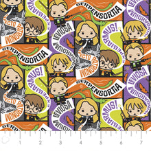 Charger l&#39;image dans la galerie, Harry Potter Spell Cast Fabric - 1/2 Meter - Cotton Fabric
