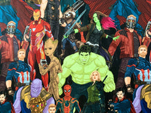 Load image into Gallery viewer, Marvel Avengers Multi Fabric - 1/2 Meter - Cotton Fabric
