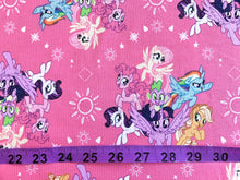 Charger l&#39;image dans la galerie, My Little Pony Pink Fabric - 1/2 Meter - Knit Fabric
