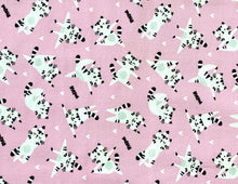 Load image into Gallery viewer, Having Fun Collection by CDS - Having Fun Collection by CDS - Mew Around - Light Pink/Purple Fabric - 1/2 Meter - Cotton Fabric
