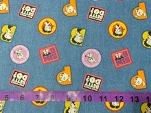 Charger l&#39;image dans la galerie, Betty Boop Collection III - Boop Denim Patches- Denim Fabric - 1/2 Meter - Cotton Fabric
