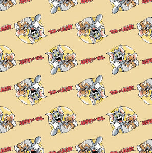 Tom and Jerry Foes Forever 24160207 03 Fabric - 1/2 Meter - Cotton Fabric