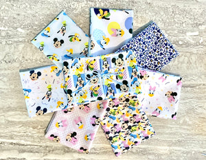 Mickey Mouse Play All Day 8PCS Fat Quarter Bundle - Cotton Fabric