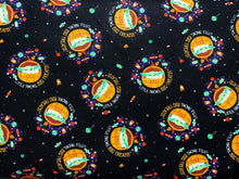 Charger l&#39;image dans la galerie, Mandalorian- Halloween Force Treats - Black Fabric - 1/2 Meter - Cotton Fabric
