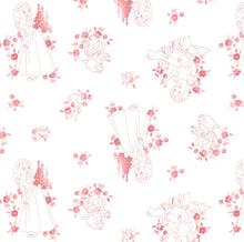 Load image into Gallery viewer, Snow White - White Fabric - 1/2 Meter - Cotton Fabric
