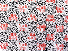 Load image into Gallery viewer, Disney Cruella De Vil Fashion Design Fabric - 1/2 Meter - Cotton Fabric
