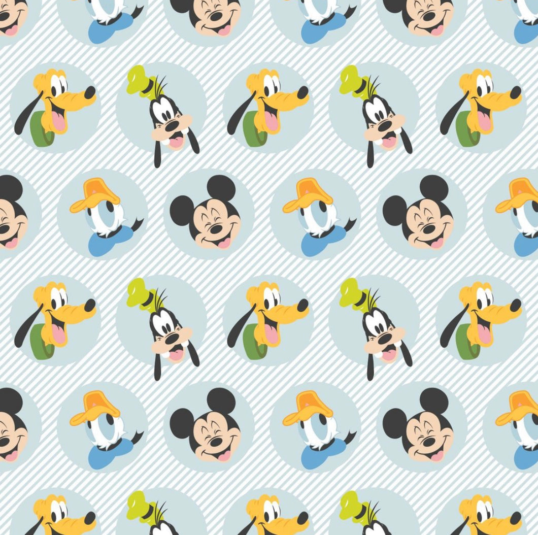 Mickey Mouse Play All Day 85271022 01 Fabric - 1/2 Meter - Cotton Fabric