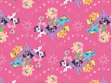 Charger l&#39;image dans la galerie, My Little Pony Pink Fabric - 1/2 Meter - Knit Fabric
