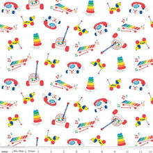 Load image into Gallery viewer, Fisher-Price C9762 White Fabric - 1/2 Meter - Cotton Fabric
