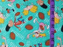 Charger l&#39;image dans la galerie, Hey Football Head Fabric - 1/2 Meter - Cotton Fabric
